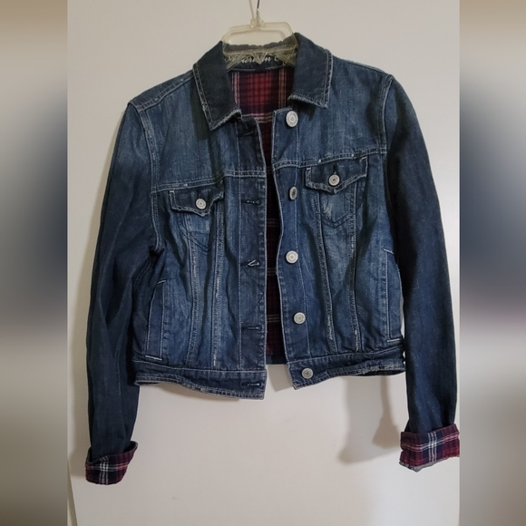 Flannel Lined Denim Jacket - Picture 1 of 4